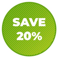 Save 20% Graphic